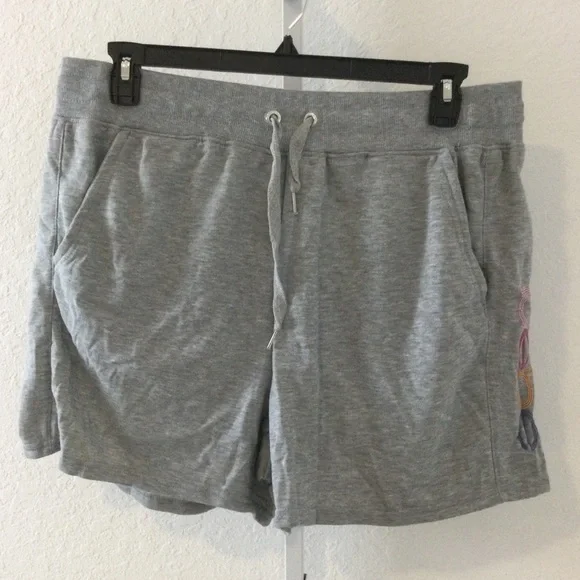 Bebe Sport Heather grey neon lites lounge short Woman’s size 1X - Picture 1 of 9